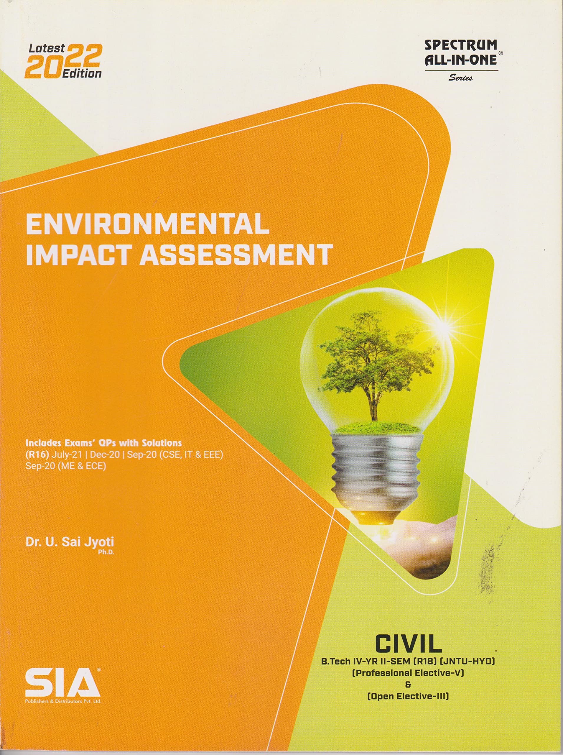 Environmental Impact Assessment B.Tech IV-Year II-Sem (CIVIL) R18 Professional Elective-V [Open Elective-III] JNTU-Hyderabad Latest 2022 Edition