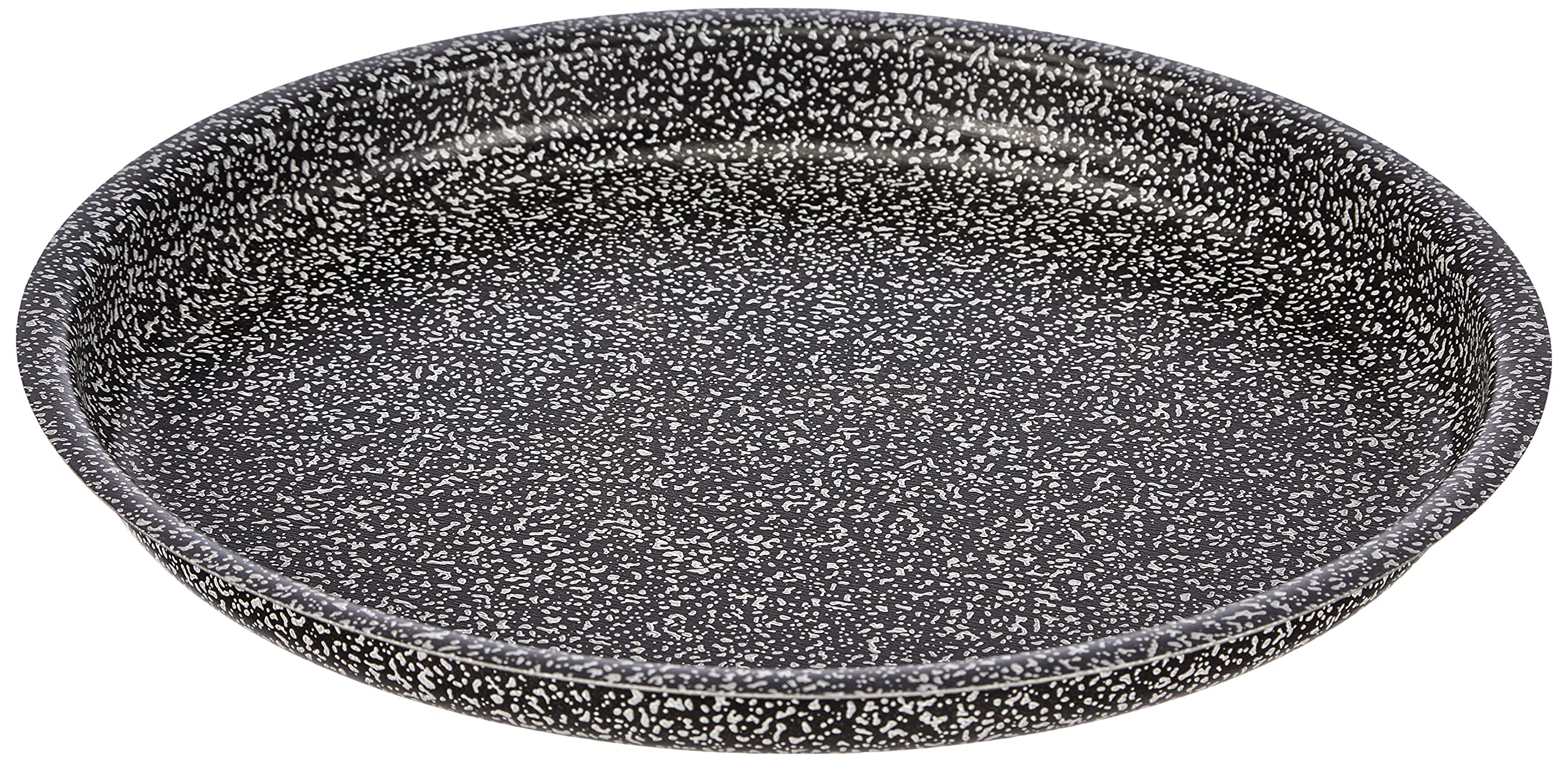 Home Stone Non-Stick Round Pizza Pan, Charcoal Grey, 24 cm