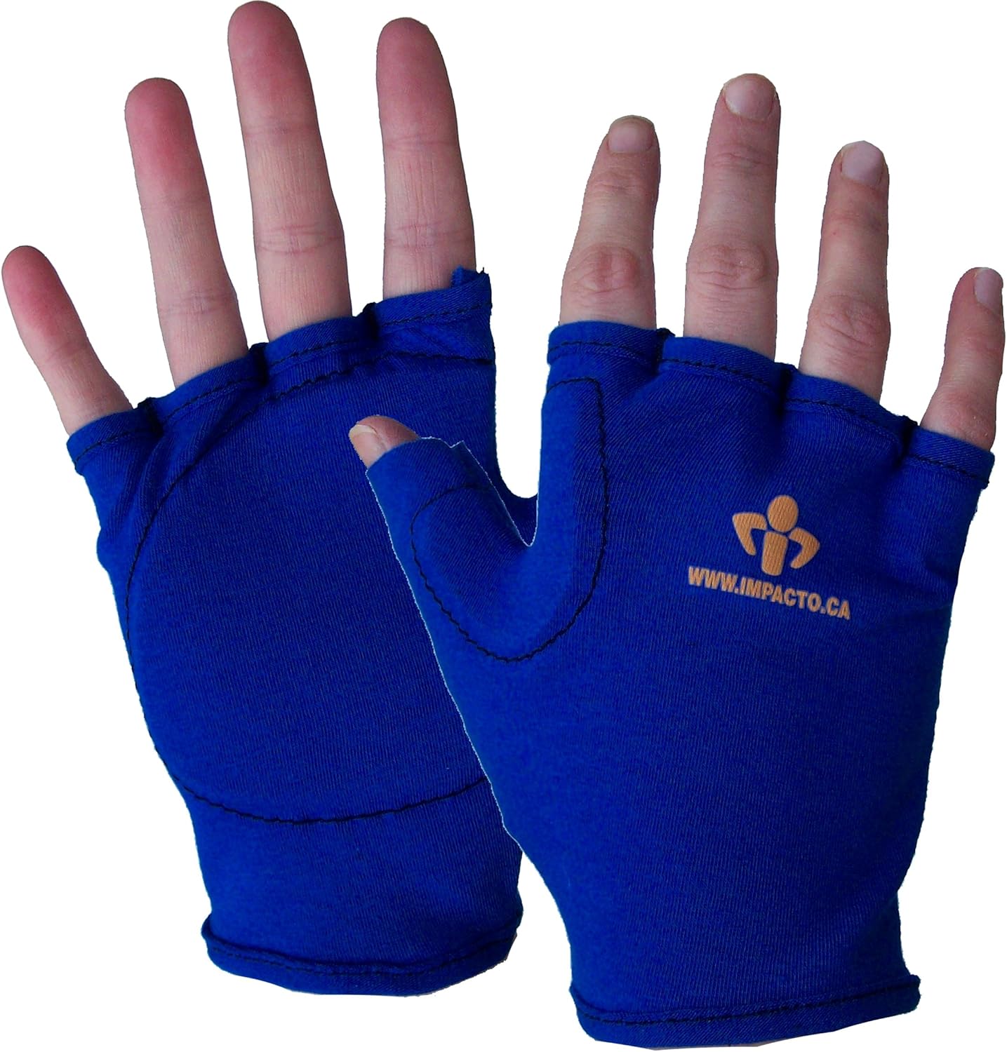 Impacto 50200120040 Anti-Impact Liner Glove, Blue, Large - Work Gloves - 