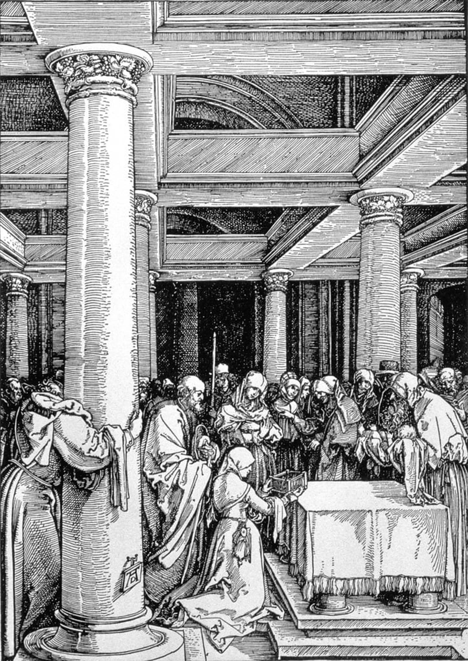 POSTERIIk Famous Print Pop Art Wall Art Graffiti the Presentation in the Temple by Albrecht Dürer Art Prints for Home Decor 60x90cm