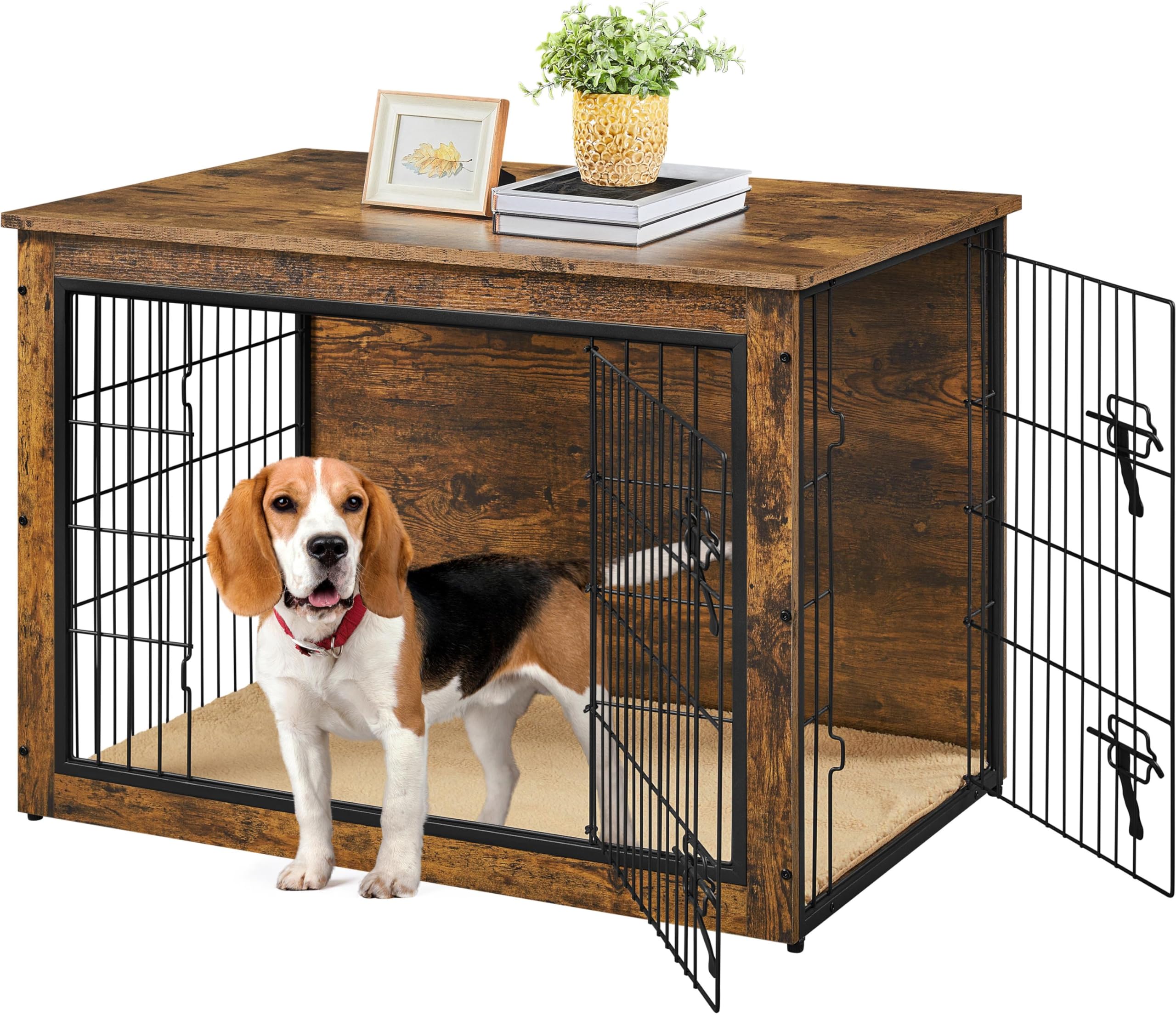 Yaheetech 38in Wooden Dog Crate Furniture