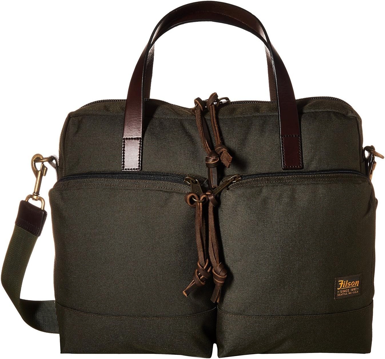  | Filson Dryden Briefcase Otter Green One Size | Luggage & Travel Gear