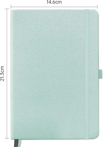 Miniatura 9 de Mlife Cuaderno de diario rayado A5, cuadernos de 200 páginas con papel grueso a prueba de tinta de 3.53 ozm de alta calidad, diarios de tapa dura de