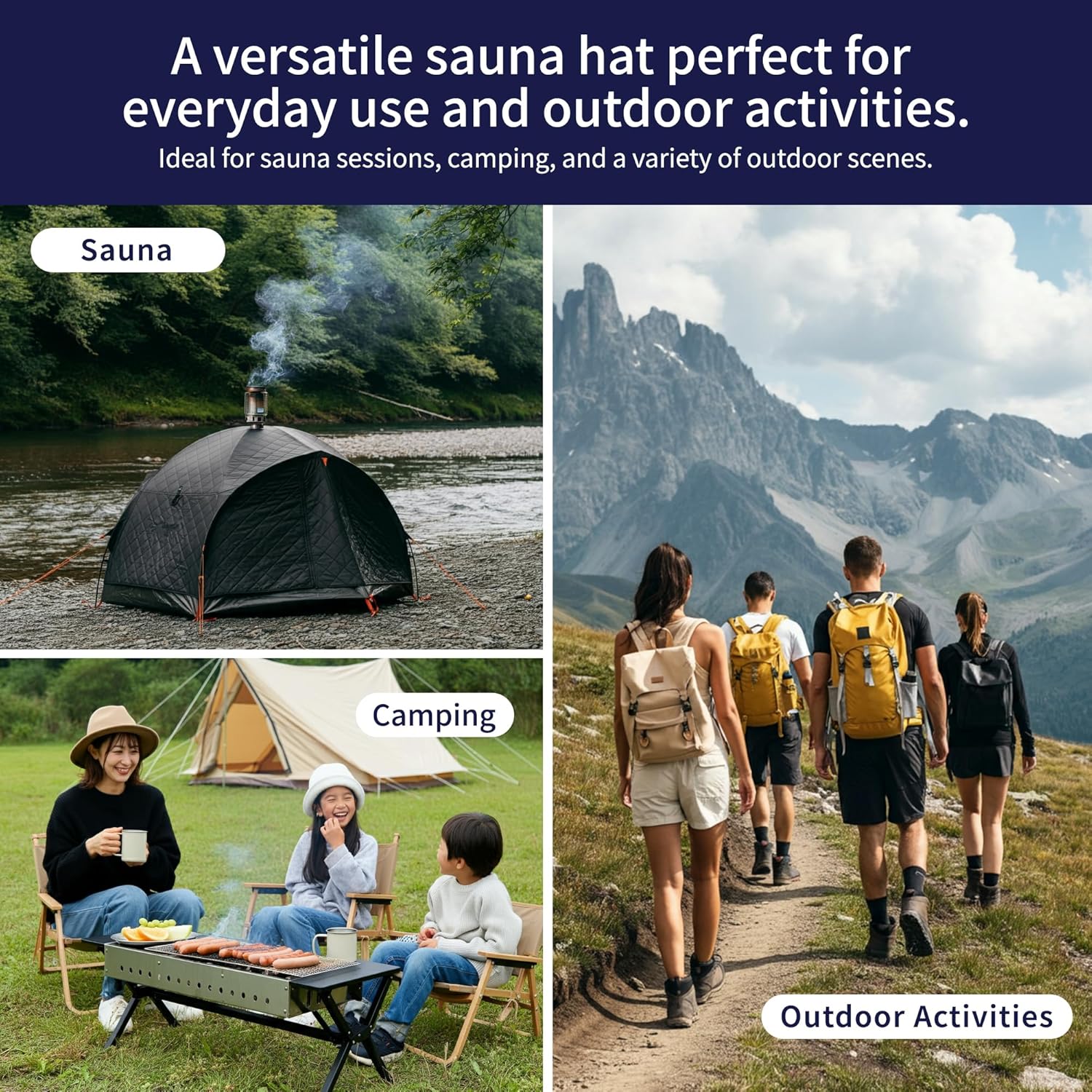 Cotton Towel Sauna Hat – Washable & Soft – Unisex Design for Men and Women - Image 9