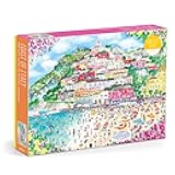 Coast of Italy – 1000 Piece Michael Storrings Jigsaw Puzzle Featuring Beautiful Artwork of Positano Italy Summer Beach