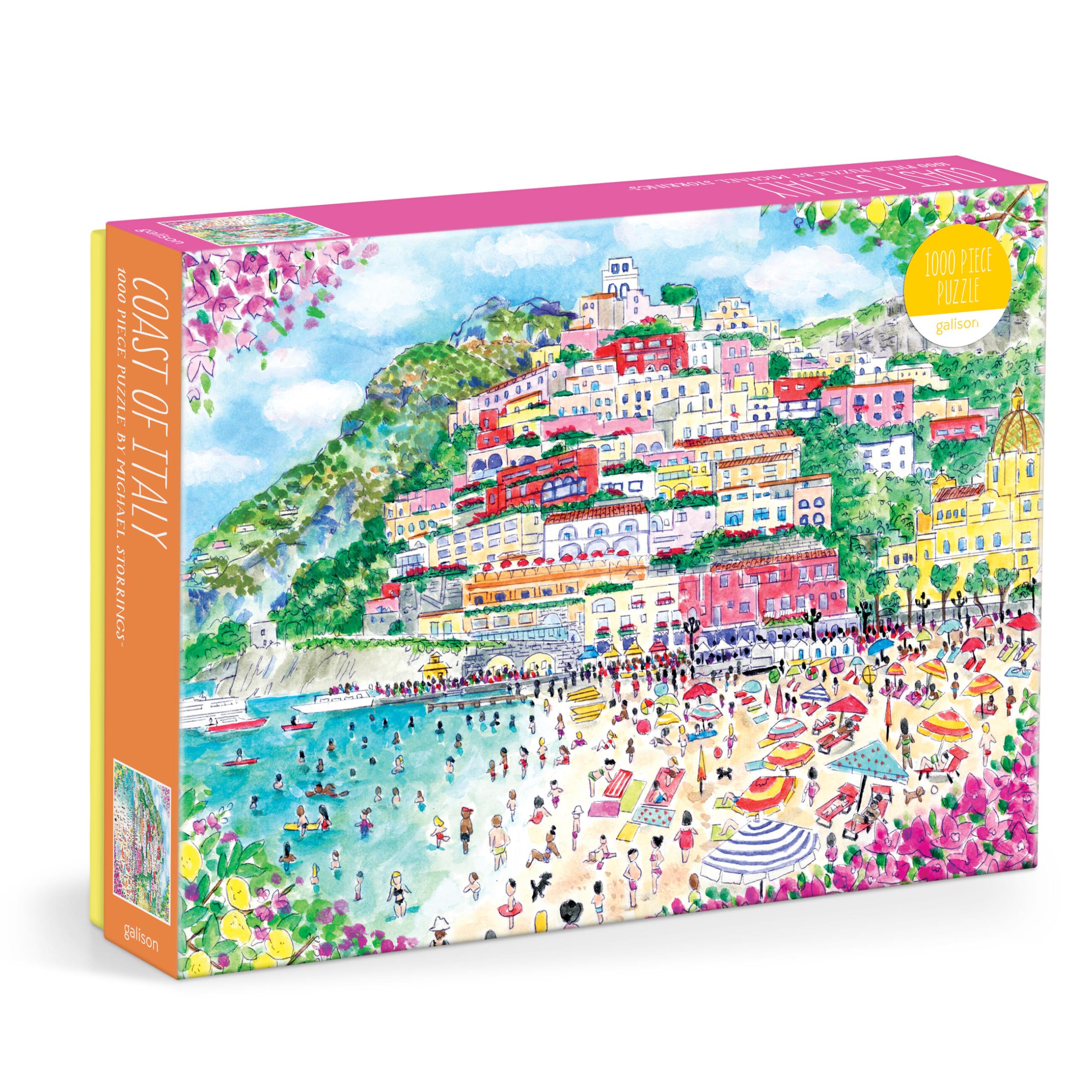 Amazon.com: Galison Coast of Italy – 1000 Piece Michael Storrings