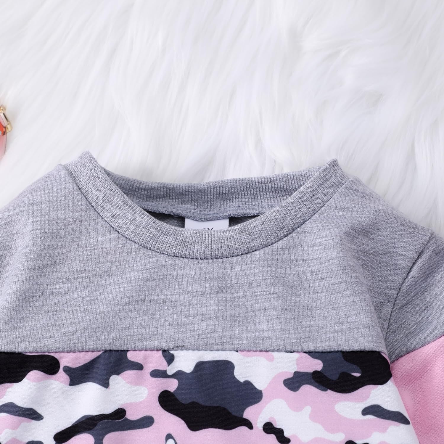 Toddler Girls 2 Piece Cute Outfits, Crewneck Sweatshirt with Jogger Pants Kids Clothing Set for Fall Winter - Image 3