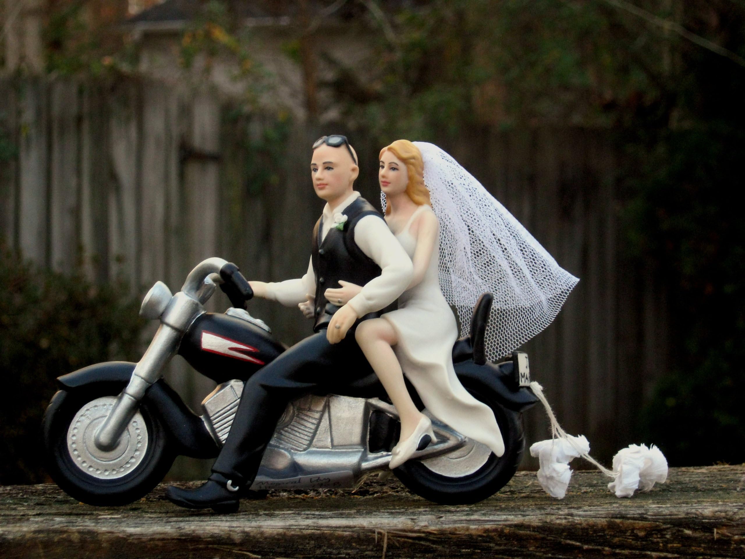 Motorcycle Cake Topper BALD Groom - By Magical Day