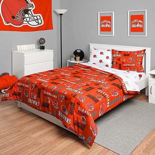Miniatura 16 de FOCO Unisex-Adult NFL Team Logo Bed in a Bag Comforter, Sheets, Pillow Cases Bedding 5-Piece Set
