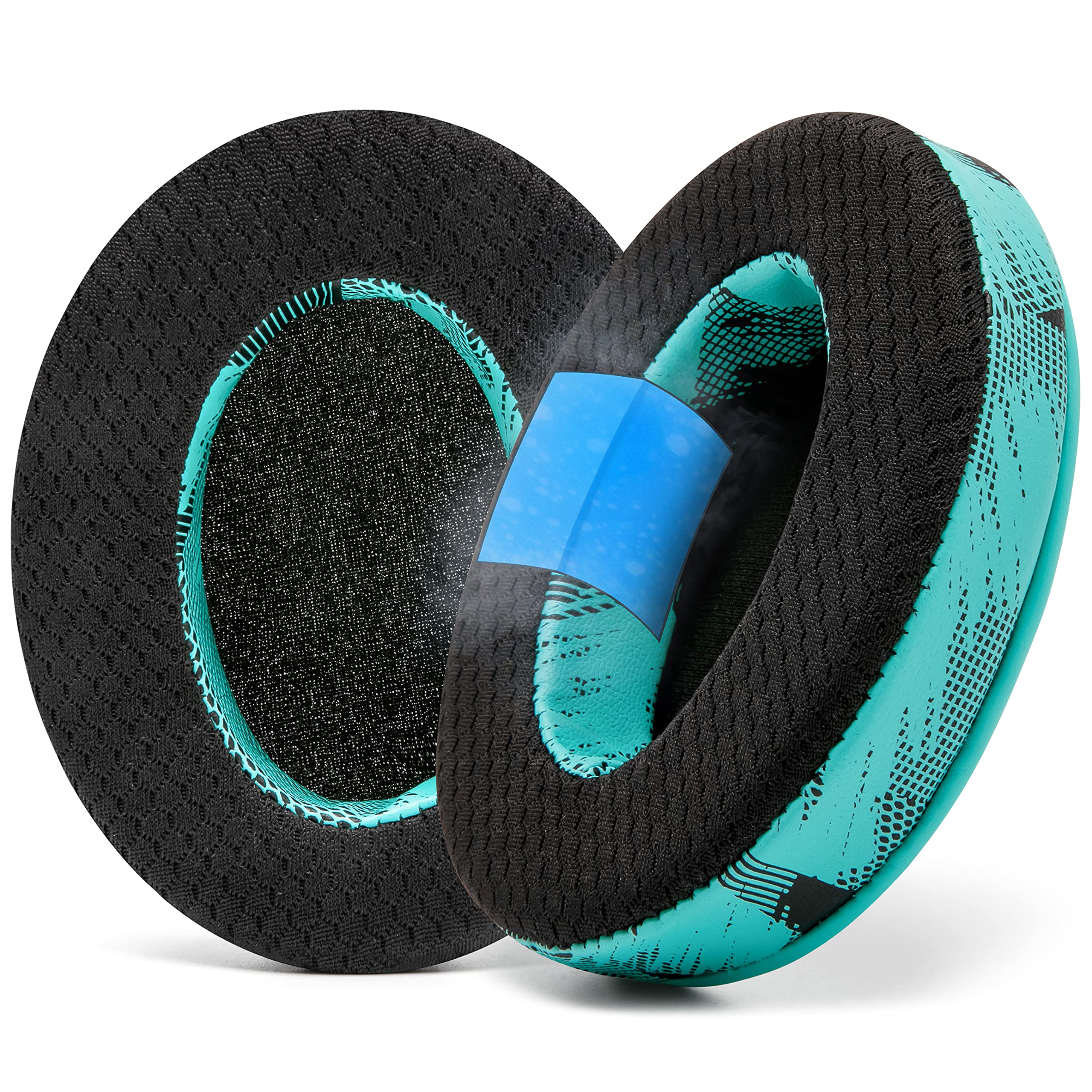 FreeZe Cuscinetti Auricolari In Gel Rinfrescante Per HyperX Cloud, SteelSeries Arctis, ATH M50X – Neri, Ibrido Tessuto/pelle