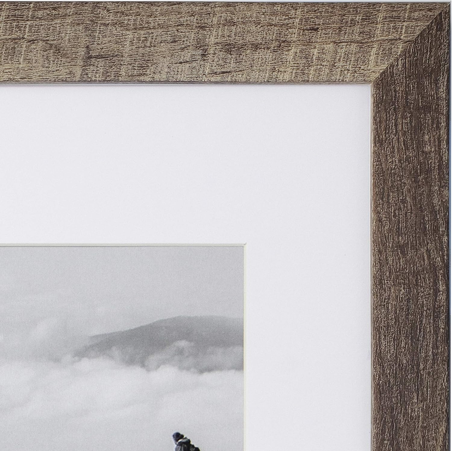 18x24 Picture Frame Brown - Matted for 12x18 Poster, Frames by EcoHome