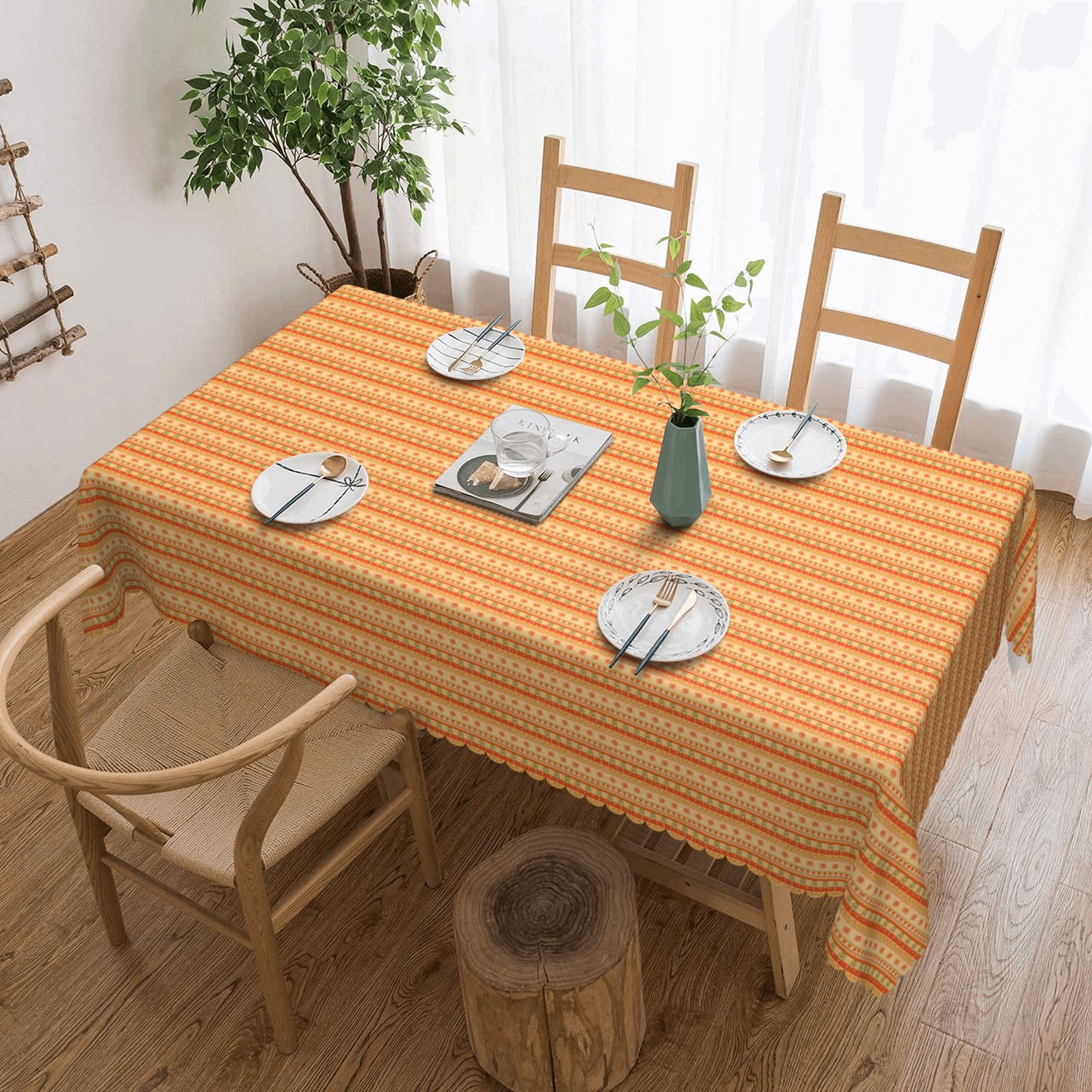 Warm Decorative Design Tablecloths Polyester Table Cloth for Kitchen Dinning Table Washable Table Cover for Parties Wedding Picnic 54x72in