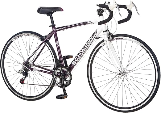 Amazon.com: Schwinn Mujer Varsity – 1300 para bicicleta de carretera, color  morado/blanco, 18\