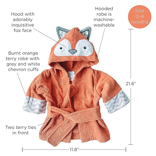 Miniatura 7 de Baby Aspen "Rub-a-dub, Fox in the Tub Fox - Toalla de baño con capucha para bebébata para bebéniño pequeño, regalos de baby shower, 0-9 meses