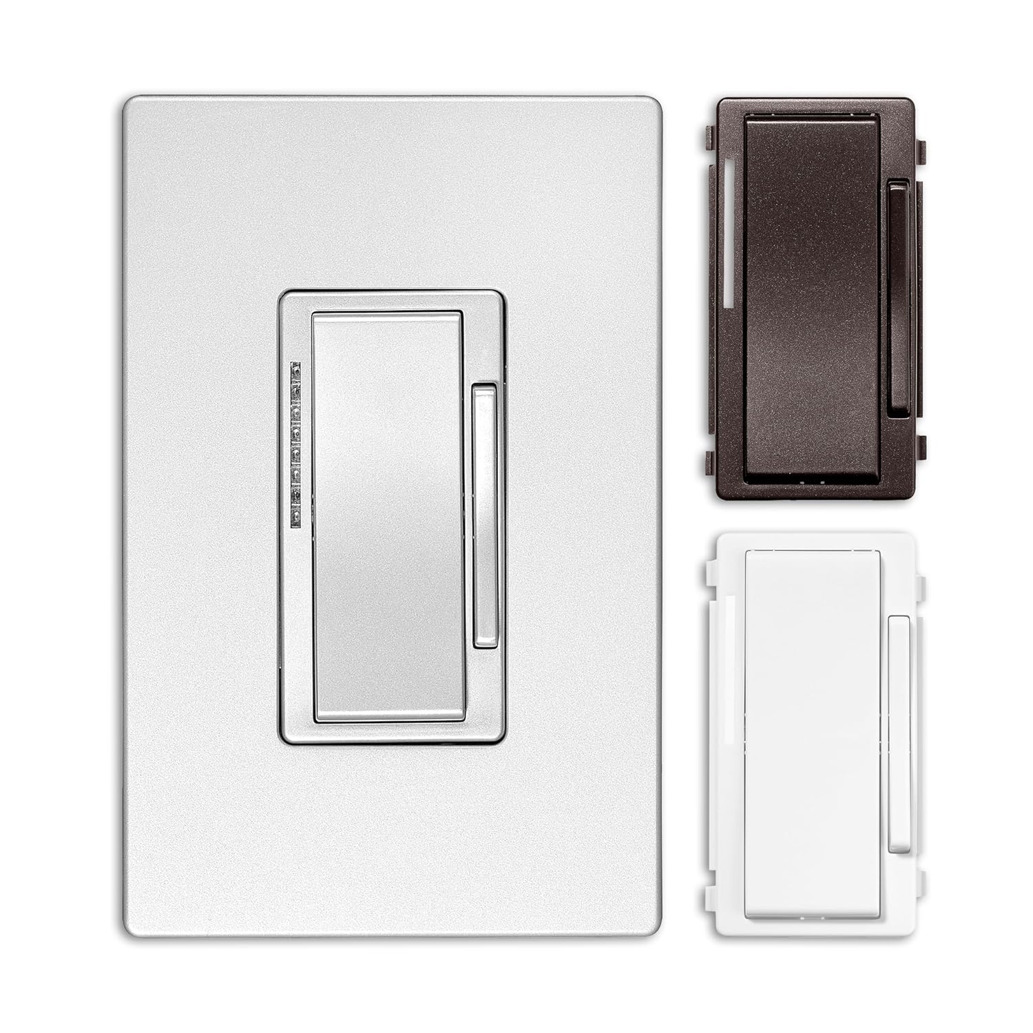 Eaton Accessory Dimmer for Wi-Fi Smart Universal Dimmer, Color Change Kit (Silver Granite/Oil Rubbed Bronze/White) (Pack of 2)