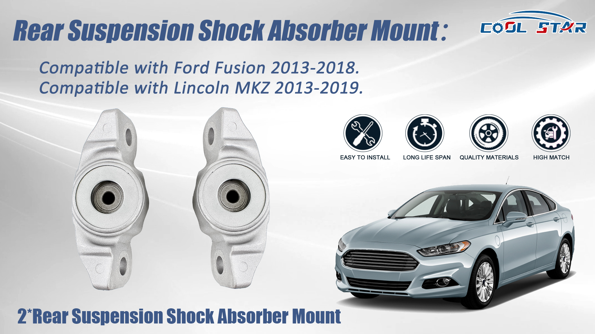 Amazon.com: 2Pcs Rear Upper Suspension Struts Shock Mount