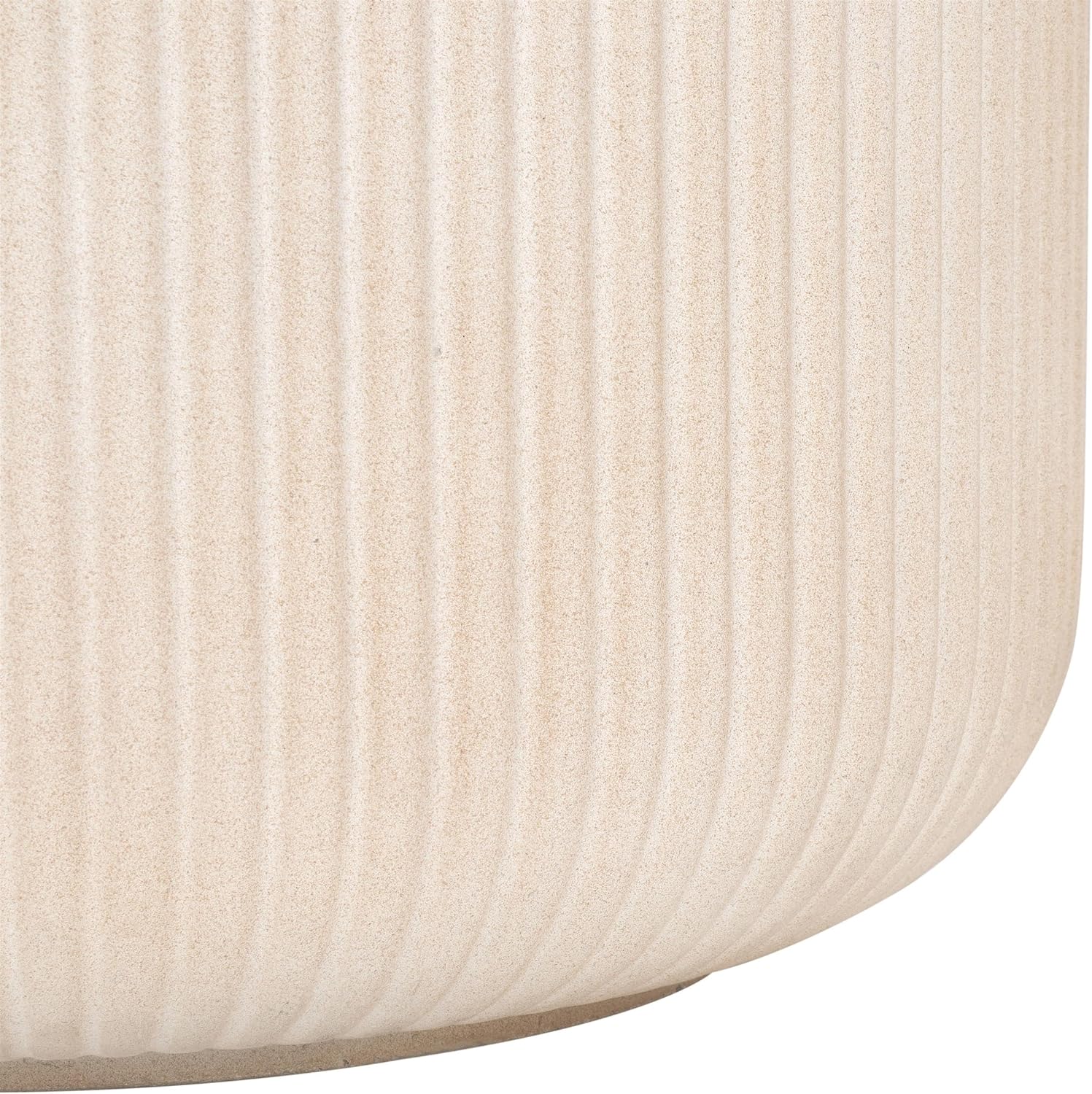 SAFAVIEH Outdoor Collection Lucca Beige Cement Ficonstone Planter Pot
