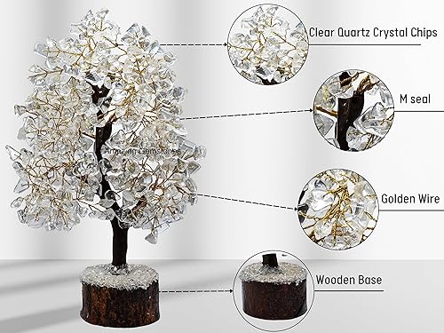 Miniatura 3 de Árbol de la vida de cuarzo transparente natural curativo de primera calidad, bonsái Feng Shui, árbol de la vida de la fortuna para decoración del