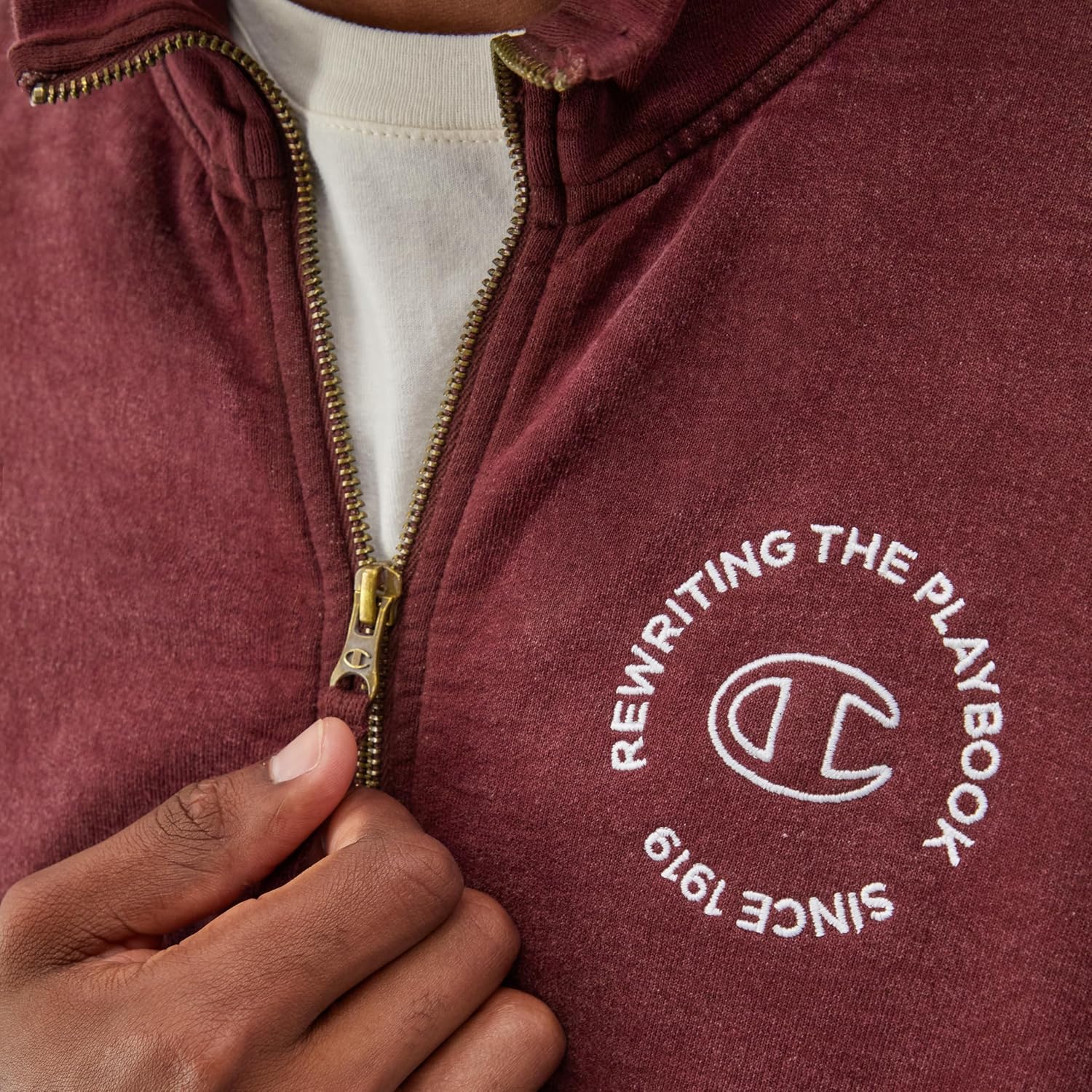 Champion Men's Full-zip Mock Neck, Rewriting the Playbook