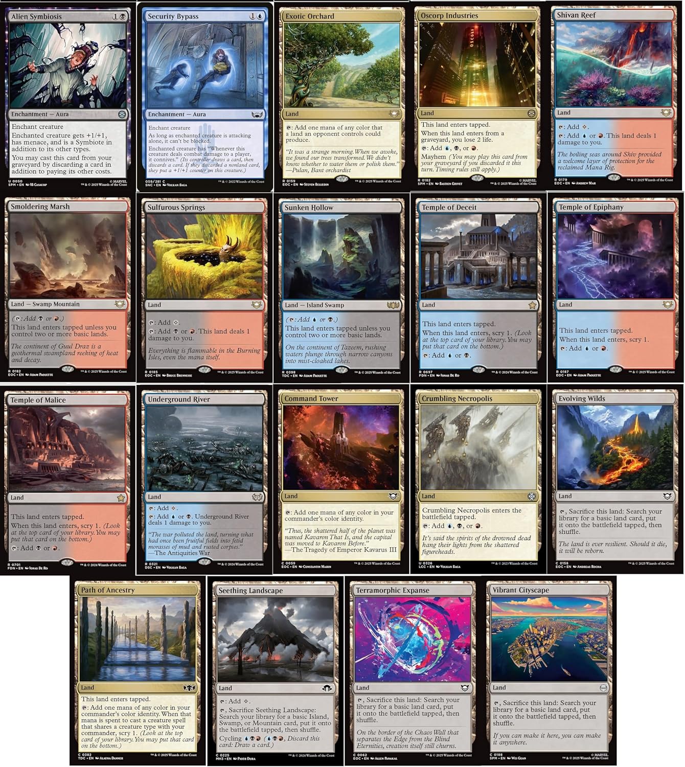 MTG Decks & More Compatible with Magic: The Gathering: Spider Commander Deck - Norman Osborn Villains - Grixis Blue Black Red - EDH cEDH - 100 Card - Custom MTG Deck - Very Strong!