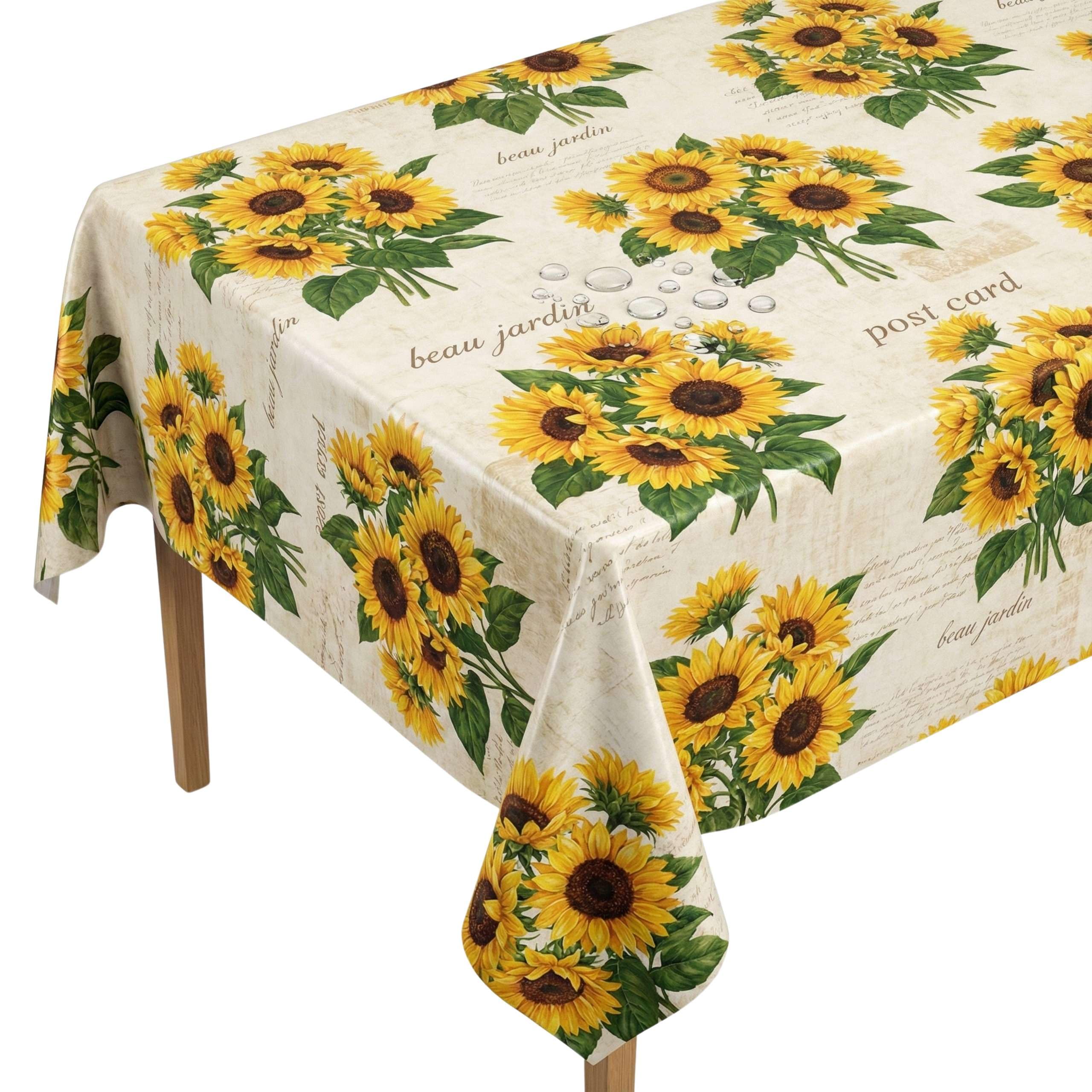 Artwelt Wachstuch Tischdecke Dekorativ Gemustert Abwaschbar Knitterfrei Tischtuch Folio für Küche Esszimmer Garten Outdoor Besondere Anlässe