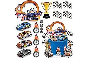 24PCS Race Car Cake Decorations