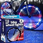 Brightz WheelBrightz 2-Pack Bike Wheel Lights (Red, White, Blue) - Perfect for Boys Bike Accessories & Bicycle Decorations for Superhero, Patriotic, or Police Themed Bicycles
