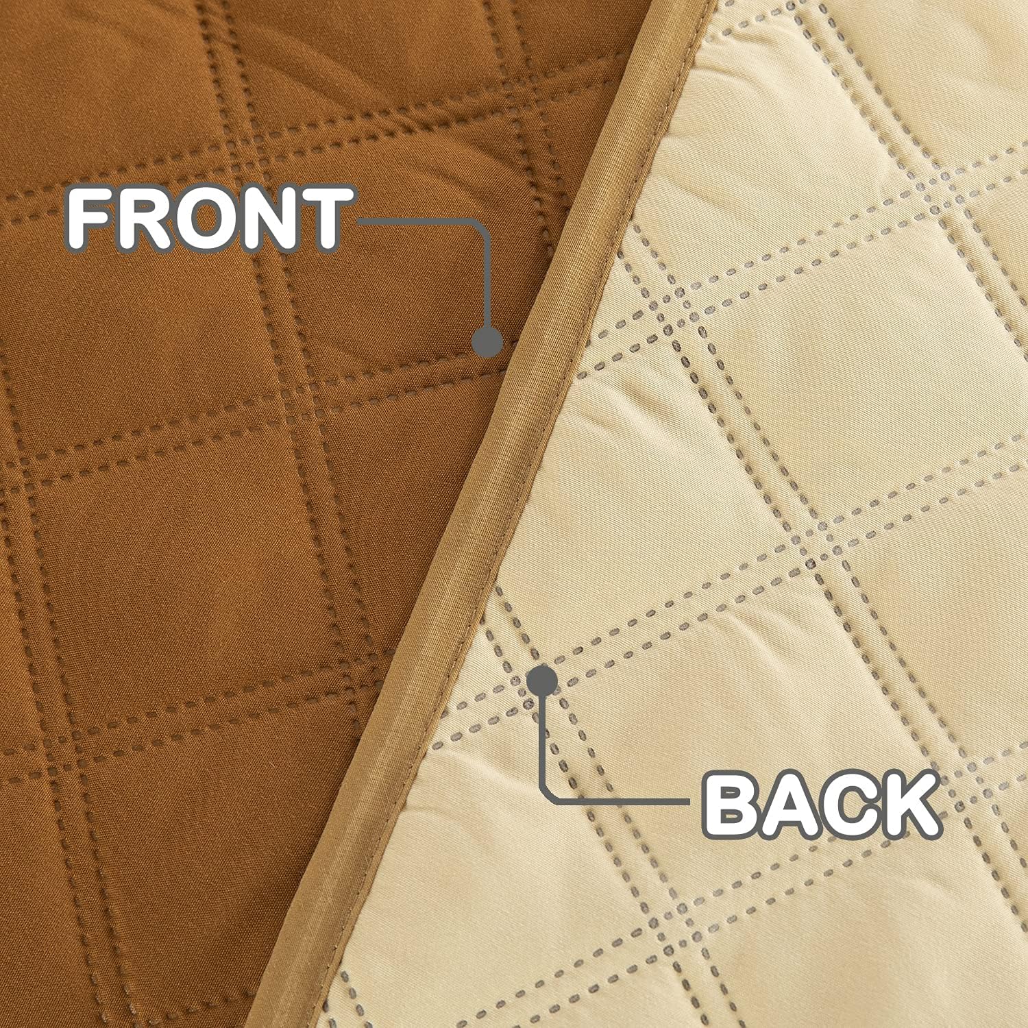 XINTONG Waterproof Dog Bed Cover Furniture Bed with Pet Blanket Washable Dog Pee Pad Super Soft Pet Bed Cover Dog Training Pad Brown W82 xL82 (model) : Pet Supplies