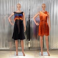 Vista 9 de ZENY Maniquí femenino de cuerpo completo, maniquí de forma de vestido de torso, soporte desmontable, modelo de vestido ajustable de 69 pulgadas