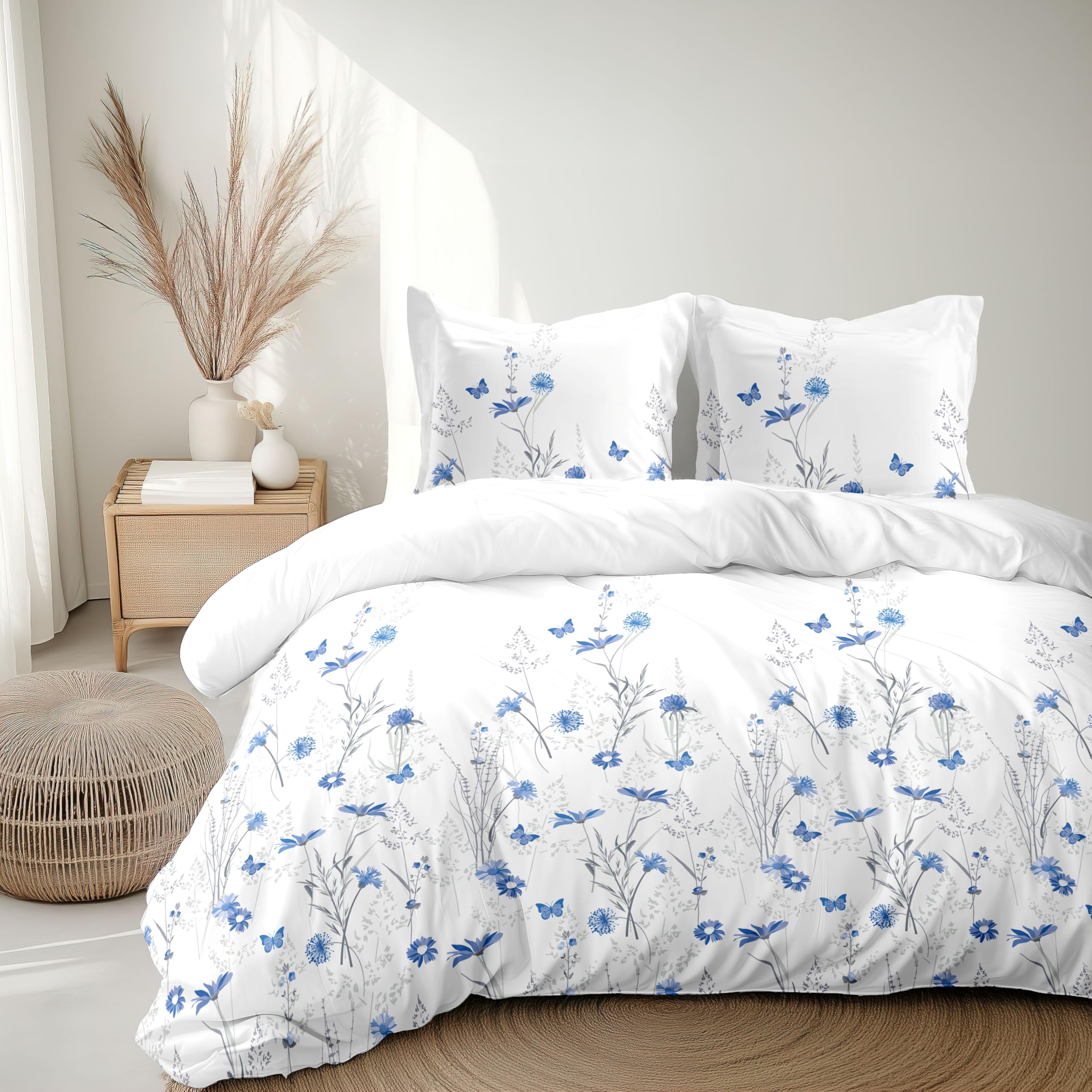 Housse de couette percale 140x200 anti-bouloche lit 1 personne L'insoumise