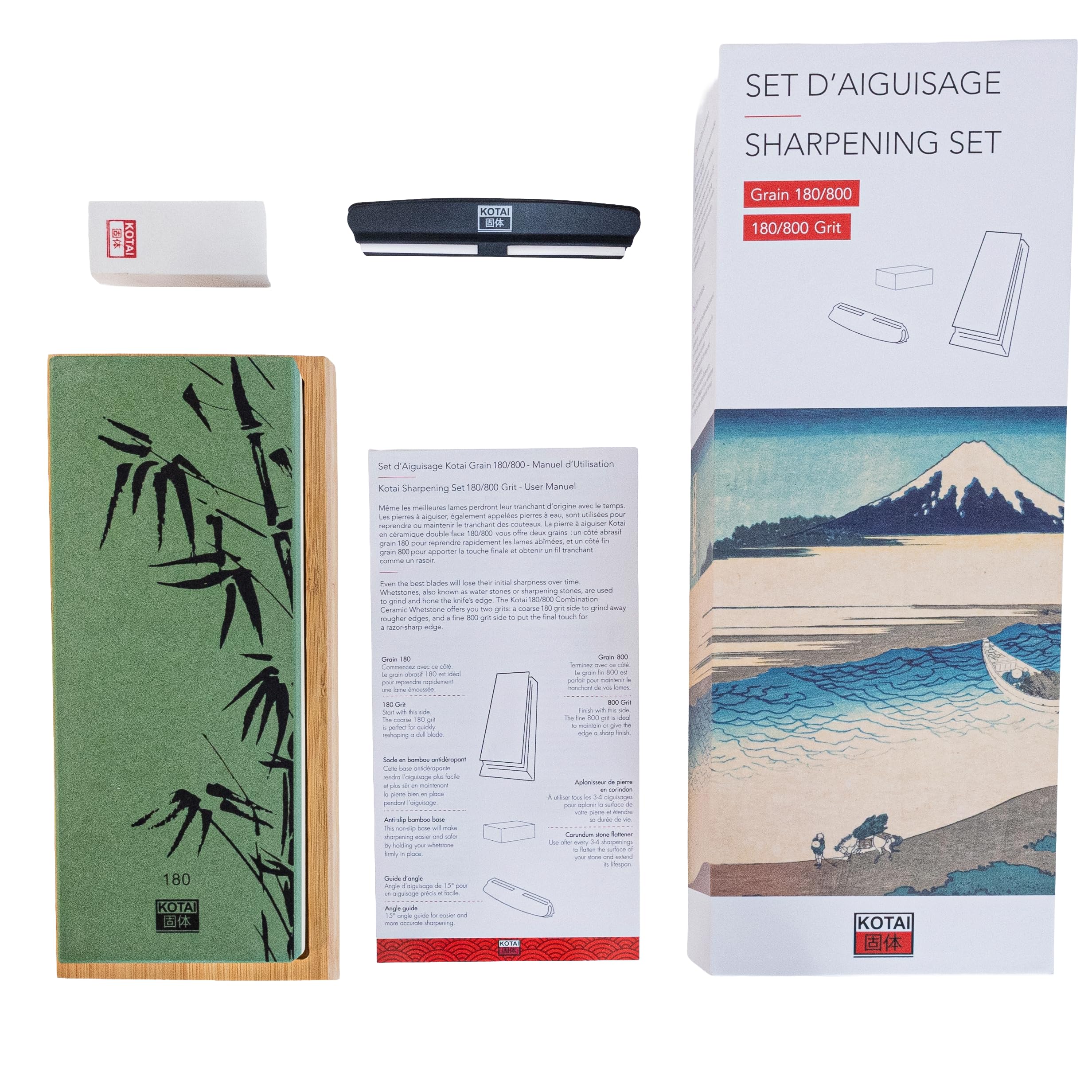KOTAI Aiguiseur couteaux KT-AC-004 Set d'aiguisage