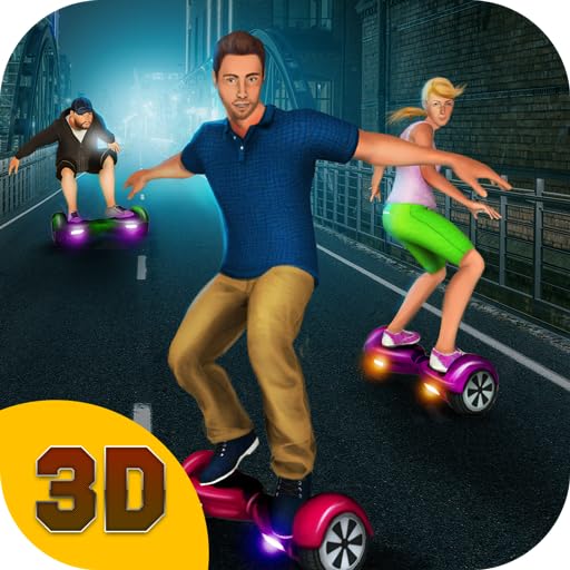Hoverboard Trick Racing 3D: Juego de simulador de carreras de acrobacias extremas de Hoverboard | Ciudad extrema Conducción Hoverboard Surfers 3D
