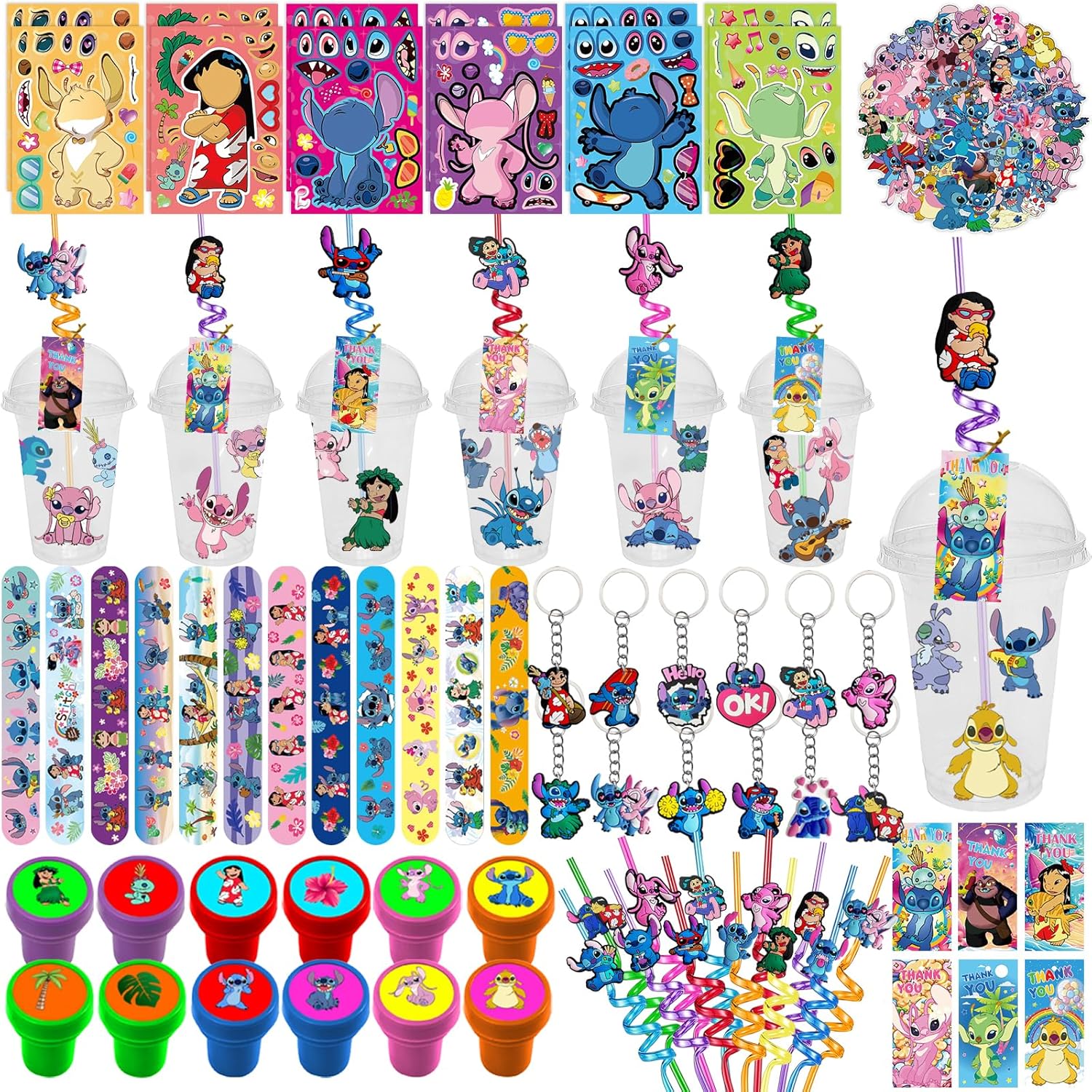 146PCS Stitch Birthday Party Favors Cartoon Stitch