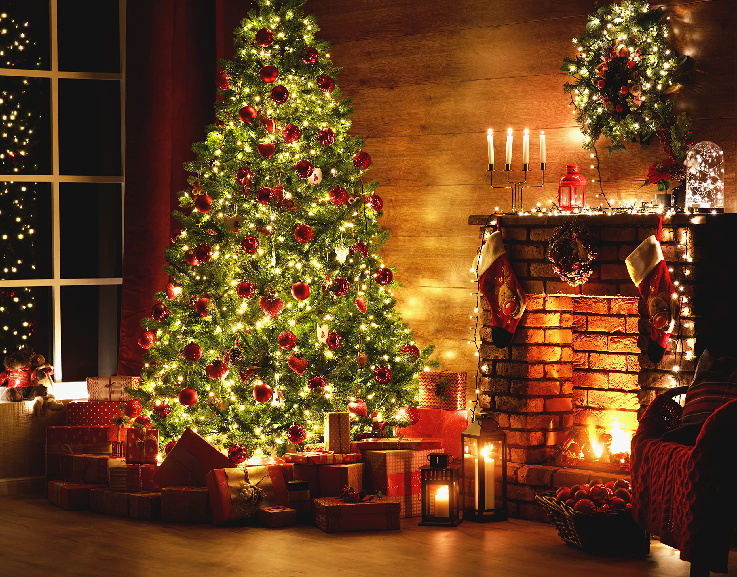 Albero Di Natale 240 Cm Con Sacca Effetto Reale 1516 Rami Foltissimo Molto Folto Rami A Gancio Base A Croce Sicura In Metallo Doppia Foglia Colorata In PVC Abete Natalizio (240 Cm, 1516 Rami)