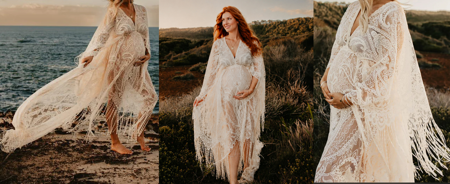 boho maternity dress amazon OYang Women's Maternity Dresses Boho Strapless Summer Casual Floral Maxi  Dress Light Green-2XL