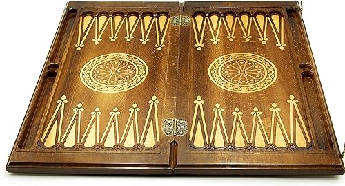 Miniatura 4 de Wooden BACKGAMMON set, WOODEN BOARD GAME, Nardi Nardy checkers chess carved Centaur Ornament, hand made gift wood table game, Armenian backgammon