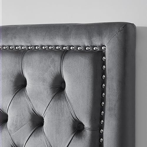 Miniatura 8 de Tavira Allure - Cabecero universitario para dormitorio - Remache copetudo, color gris lino