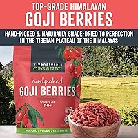 Vista 7 de Bayas de Goji del Himalaya orgánicas, mucho más grandes y jugosas de Viva Labs