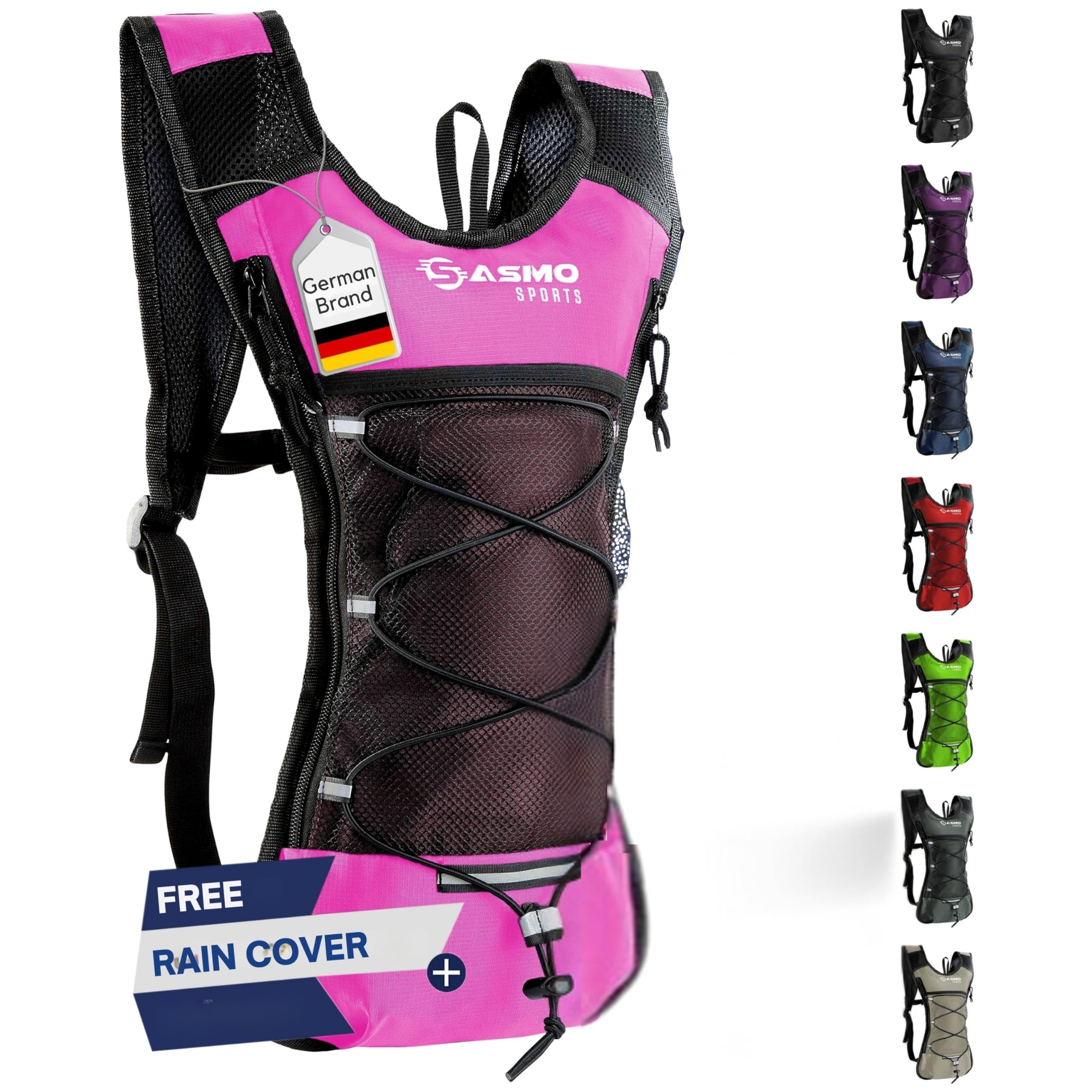 SASMO Hydration Backpack 6L – Ultra-Lightweight Insulated Running Pack for Hiking, Cycling, Trail Running & Camping