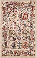 Vista 32 de SAFAVIEH Kashan Collection - Alfombra de pasillo, 2 pies 6 pulgadas x 8 pies, color beige y gris topo, diseño oriental tradicional, no desprende