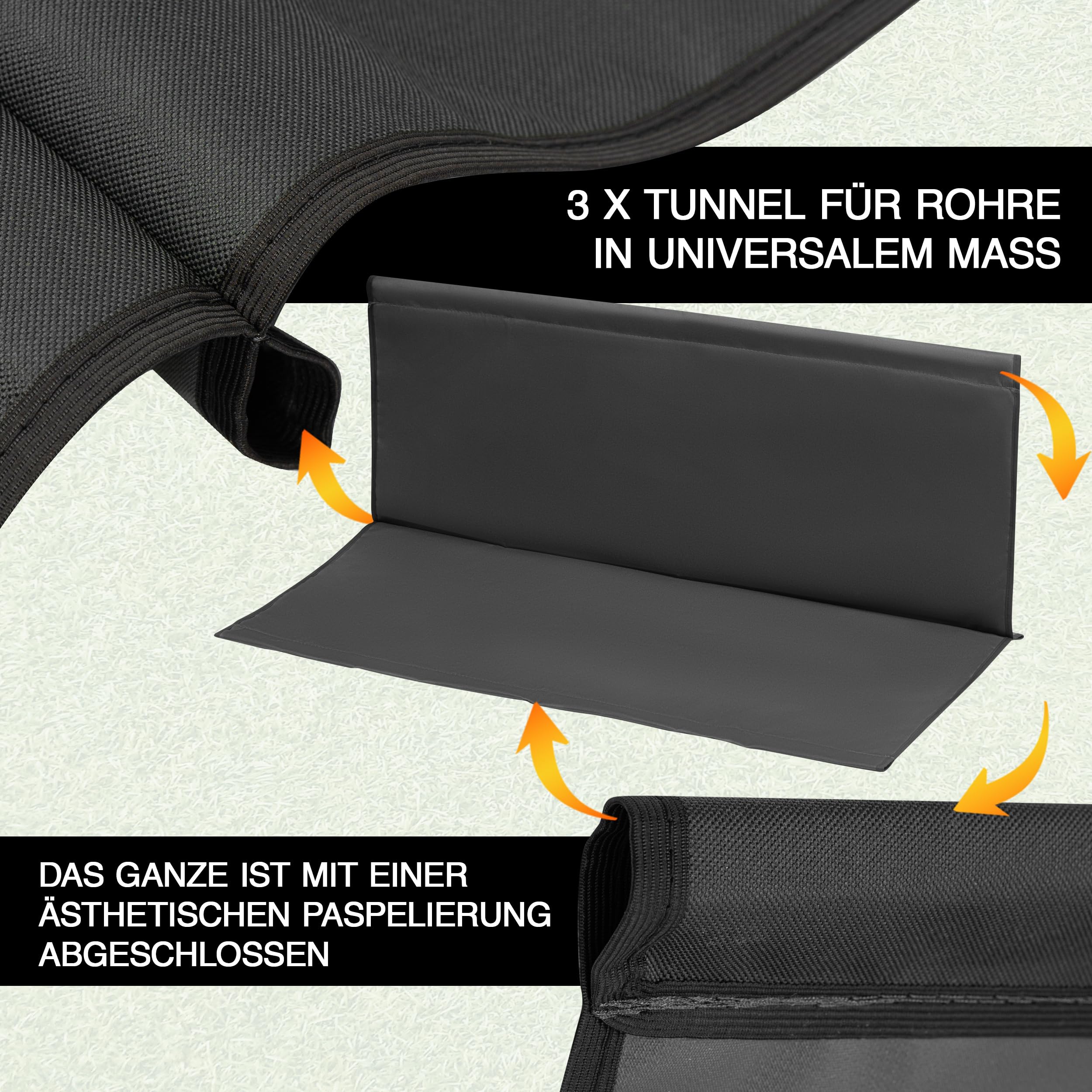 Ersatzbezug Hollywoodschaukel 93 x 120 cm - Strapazierfähig Hollywoodschaukel Sitzbezug - Wetterbeständig Ersatz Schaukel Bezug - Sitzkissen für Hollywood Schaukel - Graue Schutzhülle