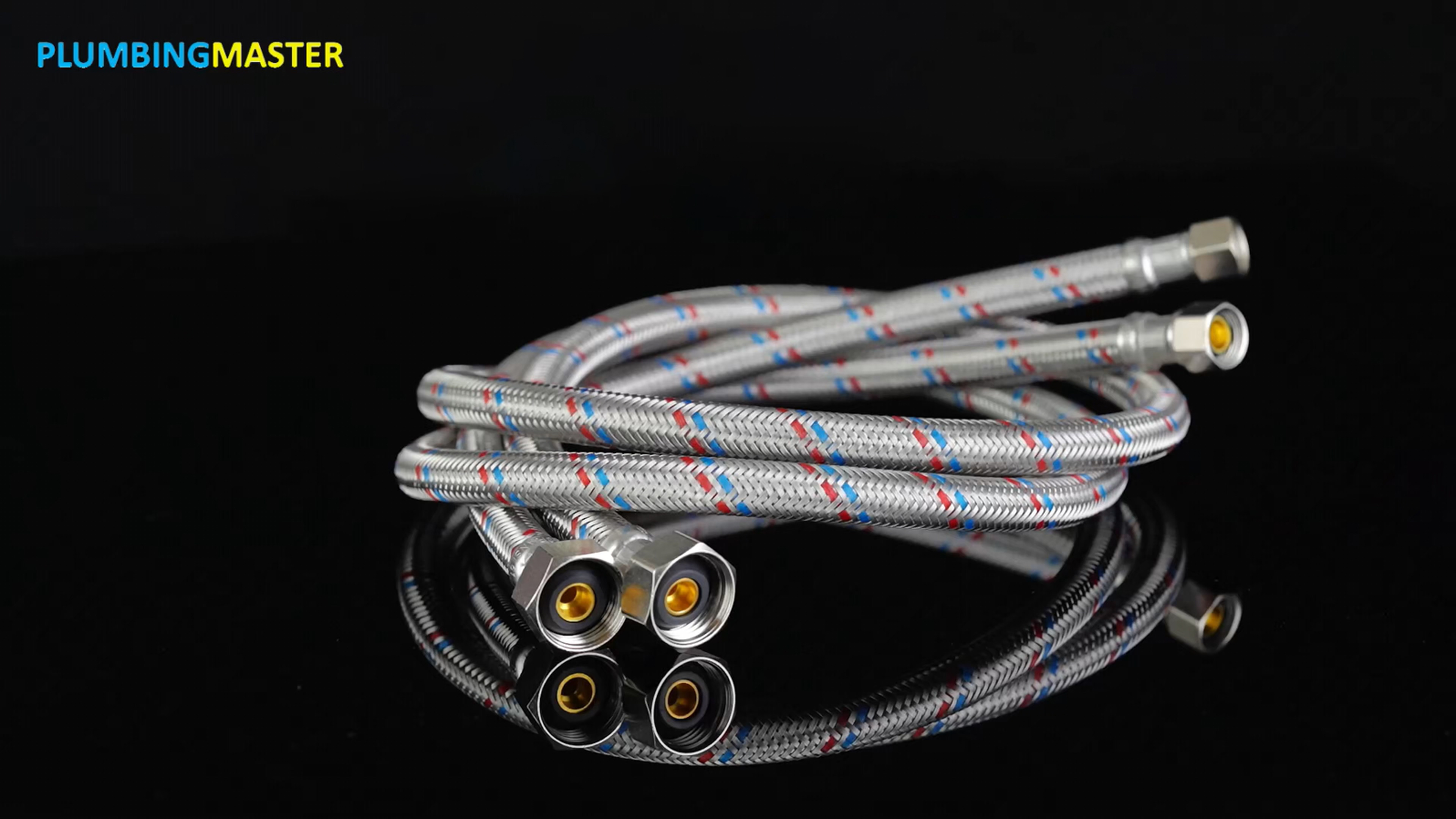 PLUMBINGMASTER 36" Faucet Hose Connector, 3/8" Comp X 1/2