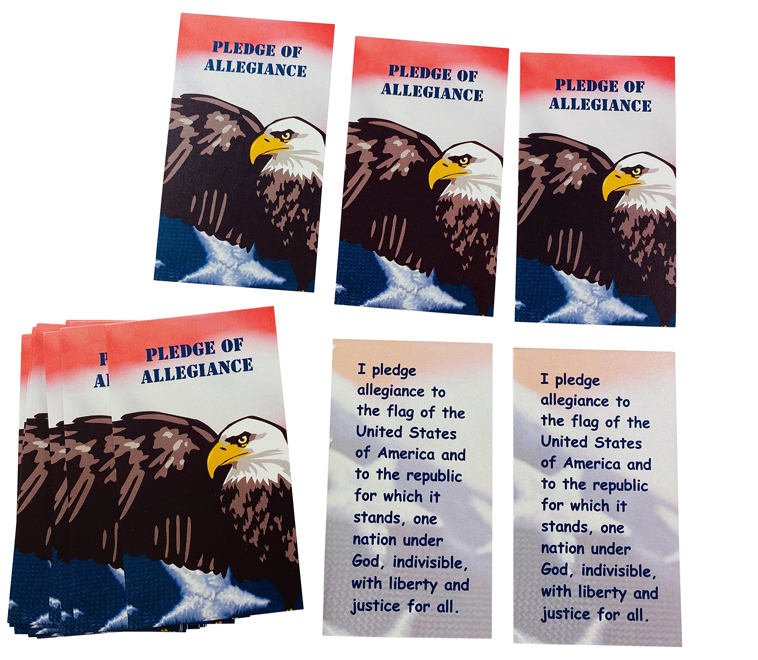 Westmon Works Pledge of Allegiance Cards Children's Bulk Teachers Classroom Pack Made in the USA, Set of 24 - Image 2