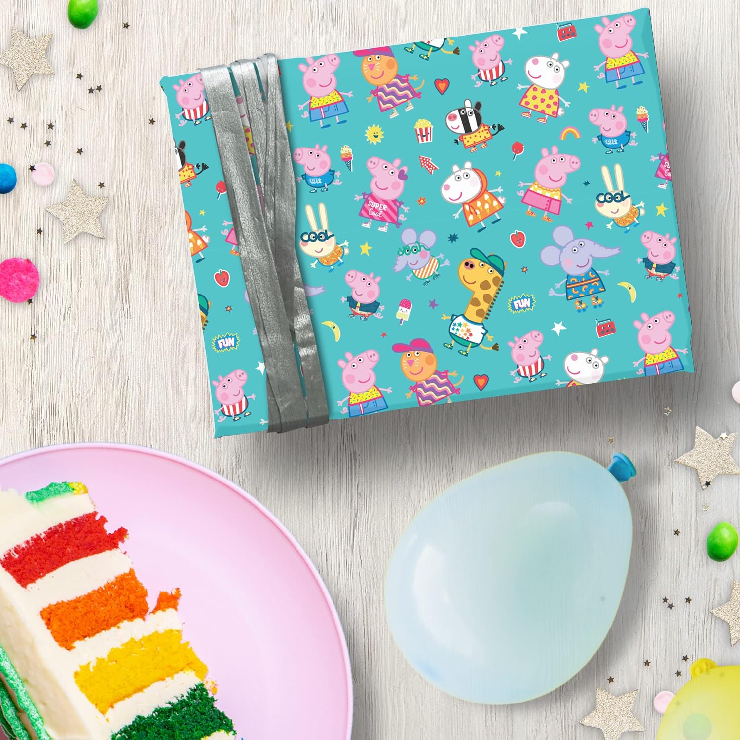 Peppa Pig 2 Sheet Birthday Wrapping Paper