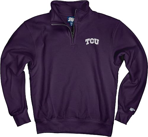 Miniatura 183 de Blue 84 Sudadera con cremallera de un cuarto para hombre de la NCAA Gris