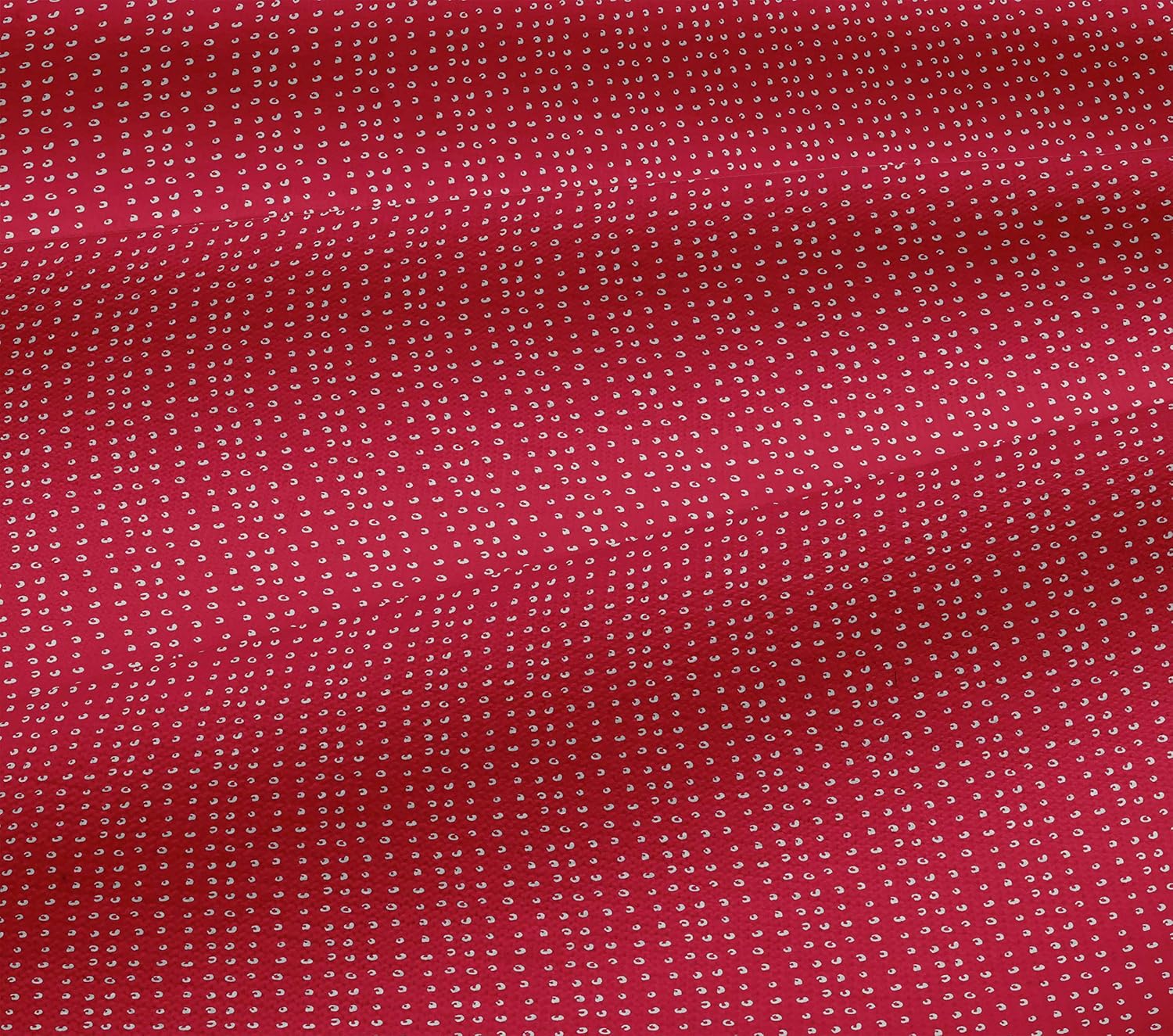 oneOone Cotton Jersey Red Fabric Small Motif Bandhani DIY Clothing Quilting Fabric Print Fabric by Yard 58 Inch Wide