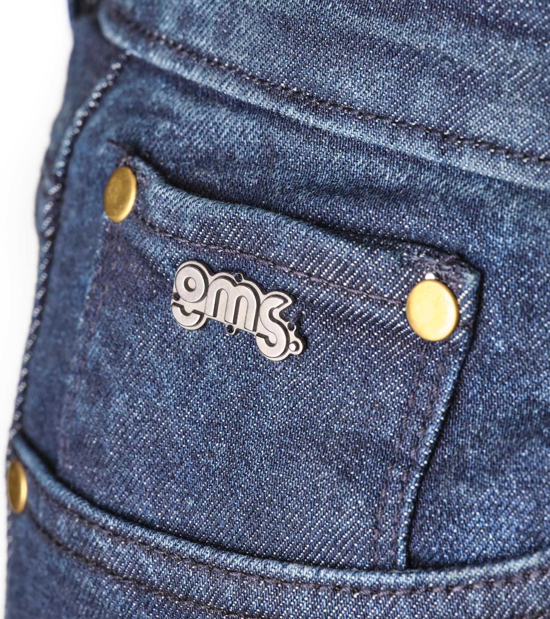 GMS Atlanta Slim Jeans da motociclista, blu scuro, 38/30