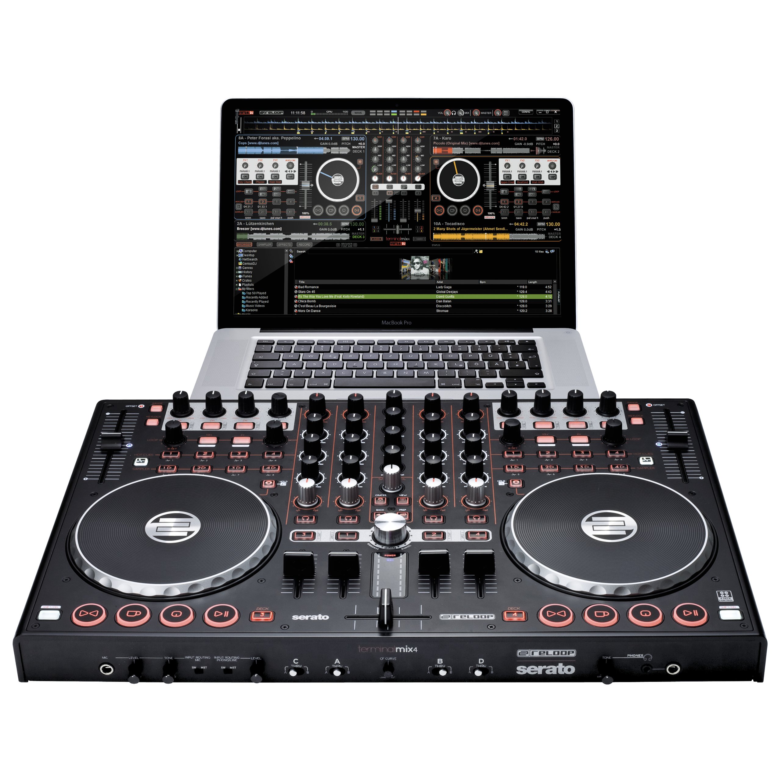 Reloop Terminal Mix 4 Controller Bundled with Virtual DJ and