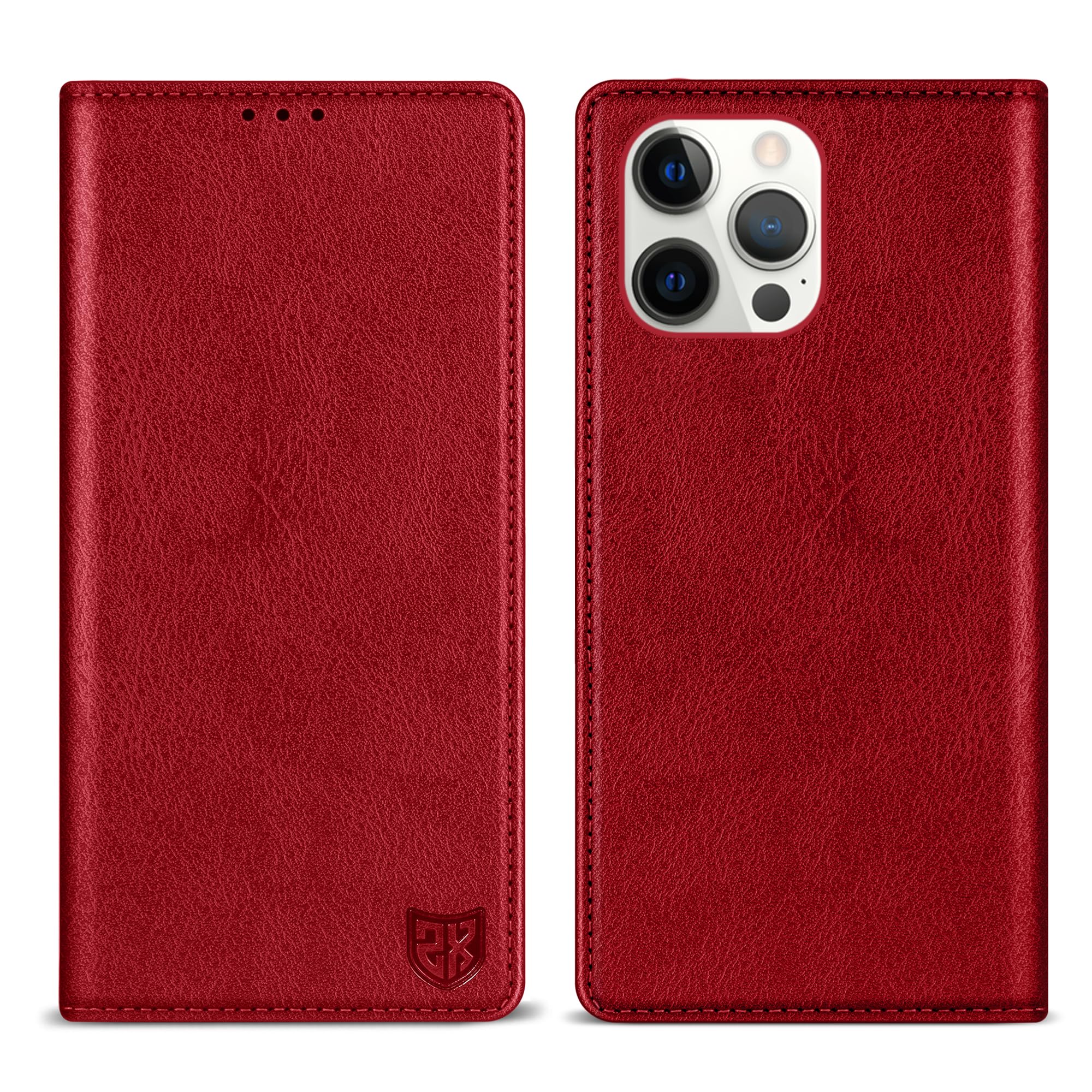 ZZXX for iPhone 13 Pro Max Wallet Case with [RFID Blocking] Card Slot Stand Strong Magnetic Leather Flip Fold Protective Phone Case for iPhone 13 Pro