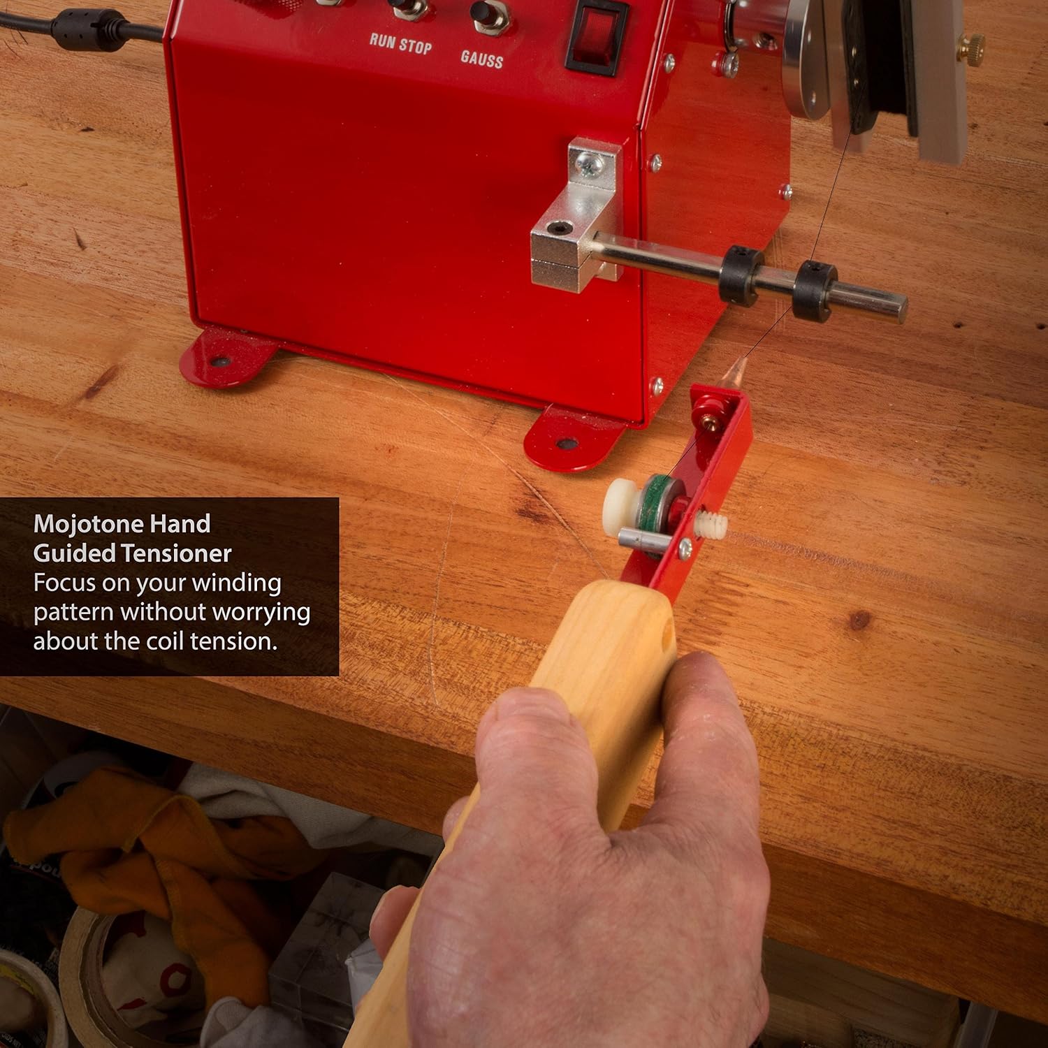 Mojotone Hand Guided Tensioner Tool for Winding Pickups